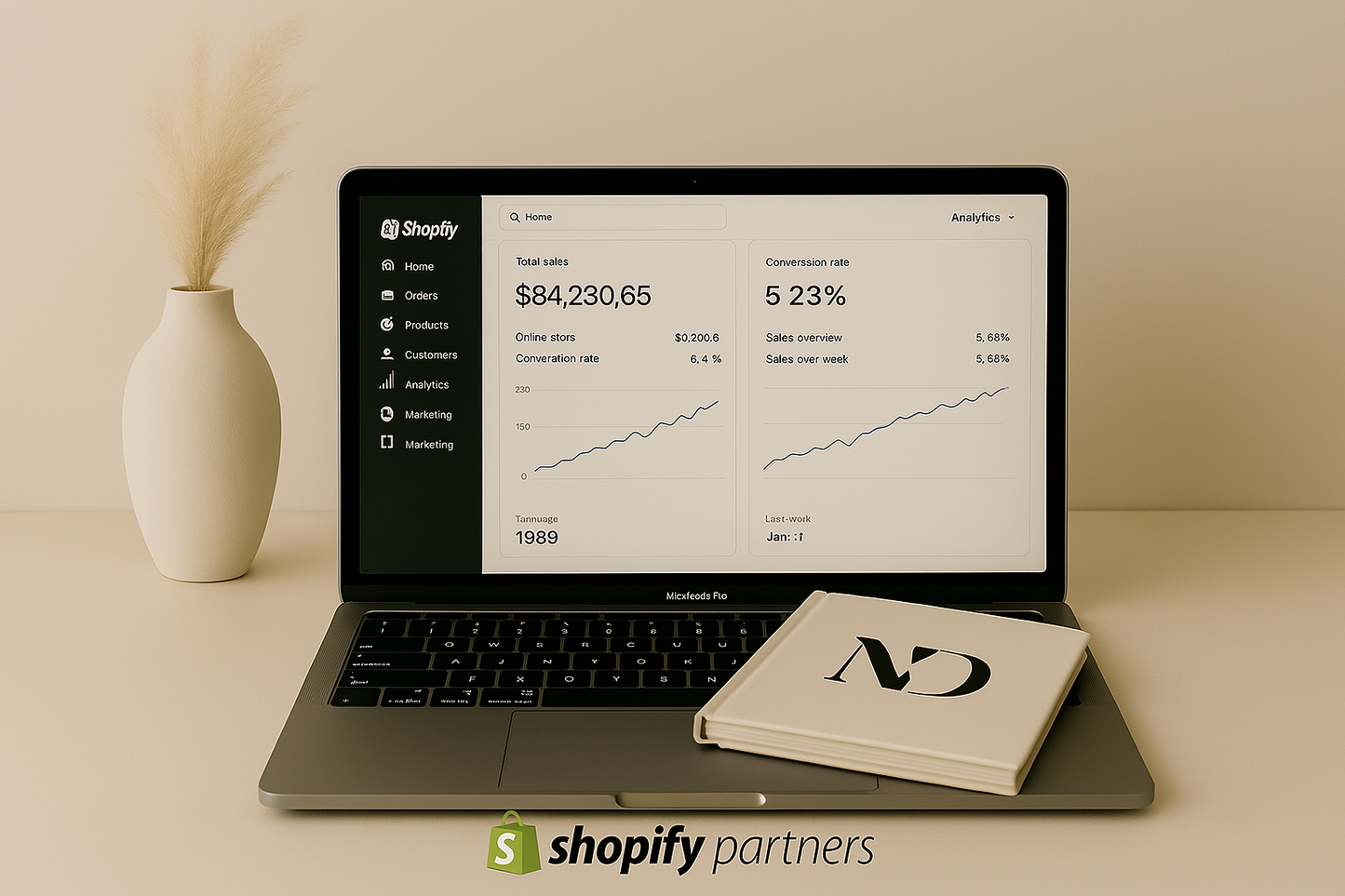 Site internet shopify, conception, design & référencement